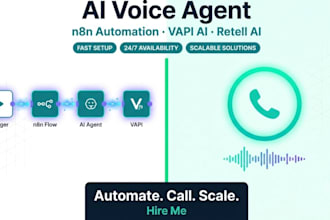 develop ai voice calling agent n8n automation workflow with retell ai or vapi ai