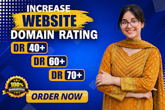 increase ahrefs domain rating DR 70 with high using links increase DR ur