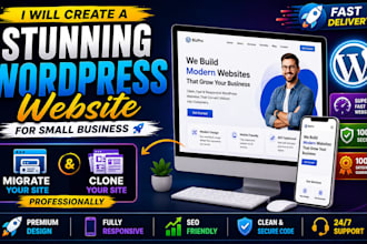create stunning wordpress website for small business migrate clone your site