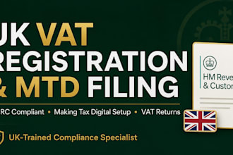 register your UK vat number and setup making tax digital mtd filing