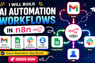 build n8n ai automation workflows gmail google sheets slack crm integration