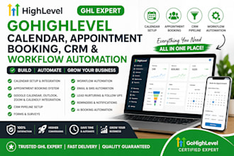 build gohighlevel ai sales funnel, landing page and ghl automation