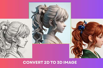 convert sketch png, jpg, svg image or logo to stl, obj, stp for 3d printi
