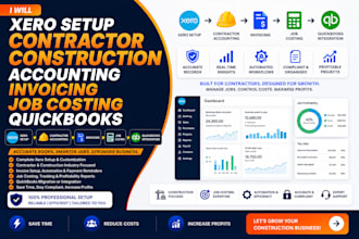 xero setup contractor construction accounting invoicing job costing quickbooks