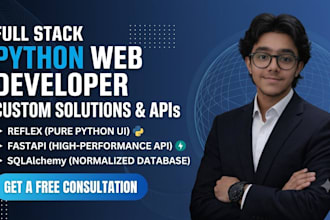 build full stack python web app with reflex and fastapi