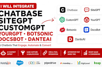 integrate chatbase sitegpt customgpt yourgpt botsonic docsbot danteai