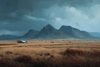 digitally oil painting landscape