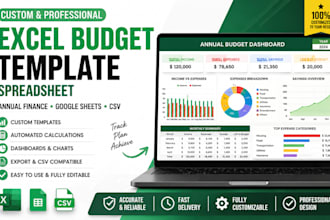 create custom excel budget template spreadsheet annual finance google sheets csv