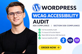 do wordpress wcag accessibility, audit ada compliance, section 508 compliance