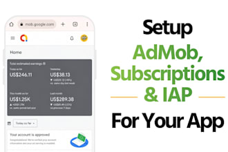 setup admob, subscriptions and iap for your mobile app