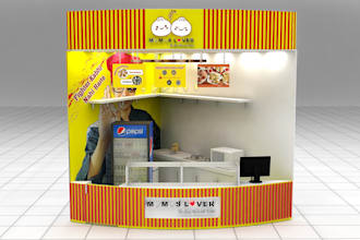create professional 3d posm, kiosk and retail display designs