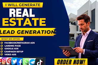 real estate leads, commercial real estate, video ads, facebook ads google ads,