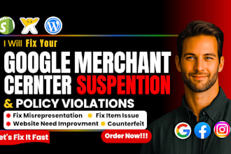 fix google merchant center suspension