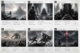 do cinematic storyboard animation sequences for films, games