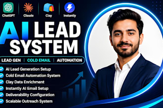 build ai lead generation cold email system using claude chatgpt instantly clay