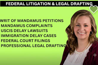 prepare court ready writ of mandamus legal documents