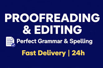 proofread and edit your french text perfectly