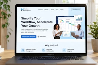 build a landing page from a design