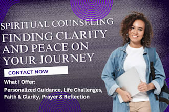 provide christian counseling and spiritual support