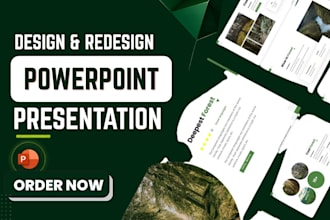 redesign powerpoint presentation and create a modern ppt slides