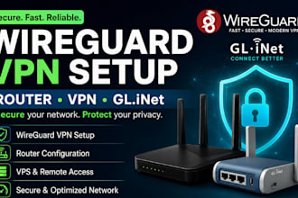 set up wireguard VPN, router, and gl inet devices