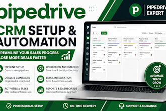 setup pipedrive crm automation pipeline deals contacts activities sales workflow