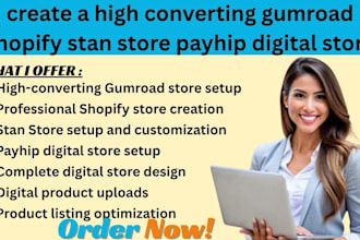 create gumroad shopify etsy stan store seo integrate CRM email automation