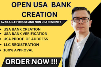 open us business  bank for USA owner, USA llc registration usa bank creation