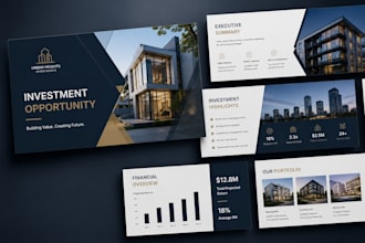 real estate investment pitch deck, property presentation expert