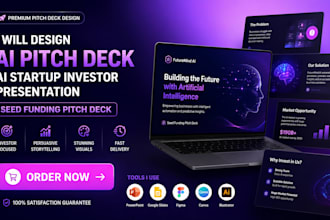design ai pitch deck ai startup investor presentation seed funding pitch deck