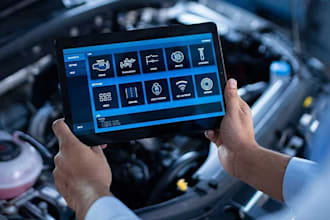 develop ai car diagnose app, obd2 scanner app, vehicle maintenance app,