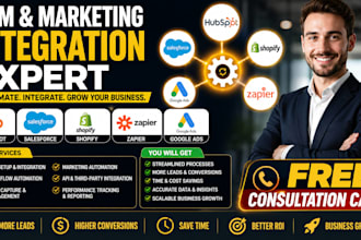 integrate hubspot CRM salesforce shopify zapier google ads