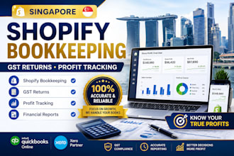 do singapore shopify bookkeeping, gst returns and profit tracking