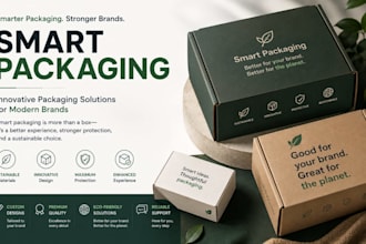 design premium product packaging, label, and amazon fba box