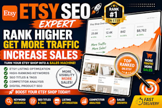 optimize your esty SEO listings to boost traffic ranking and sales