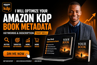 optimize your amazon KDP book metadata, keywords, and description for more sales