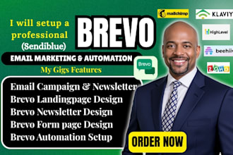 setup brevo email marketing, brevo automation, brevo newsletter and CRM workflow