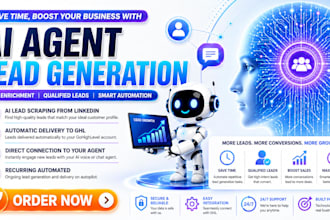 build an ai lead generation system to enrich, and deliver qualified leads