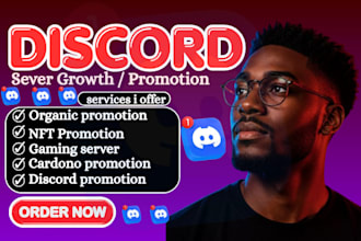 grow and promote your discord server with targeted members and engagement