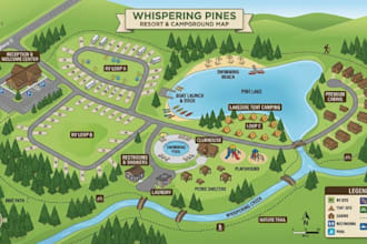 create high quality vector maps for outdoor and tourism projects
