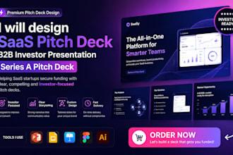 design saas pitch deck b2b investor presentation series a pitch deck