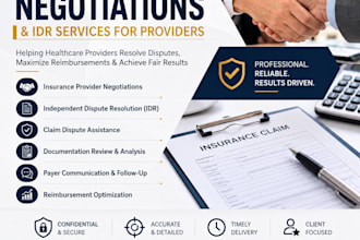 negotiate with insurance and handle idr appeals professionally