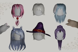 do customized hair and hats for roblox