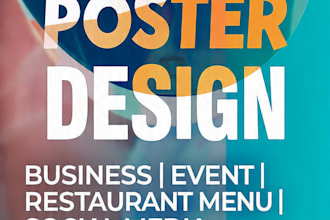 design eye catching ai flyers and posters for you business