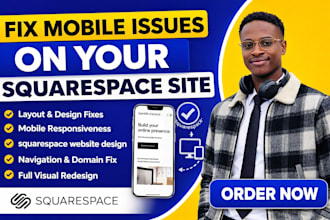 fix update or redesign your squarespace website fix squarespace mobile issue