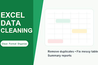 clean and organize excel data with basic sql support