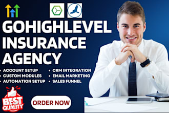 automate gohighlevel life insurance CRM agencybloc hawksoft service business