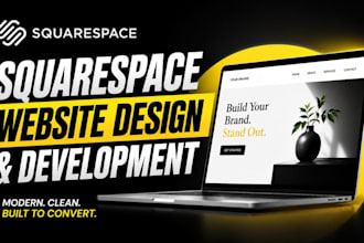 build squarespace website design wixsquarespace landing page website development