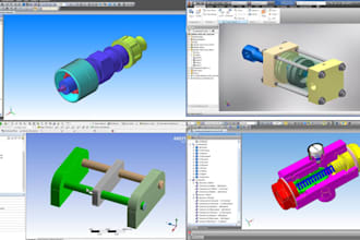 parametric 3d cad modeling solidwork mechanical fea fusion 360 design step file