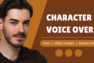 create and record a unique voice for your character